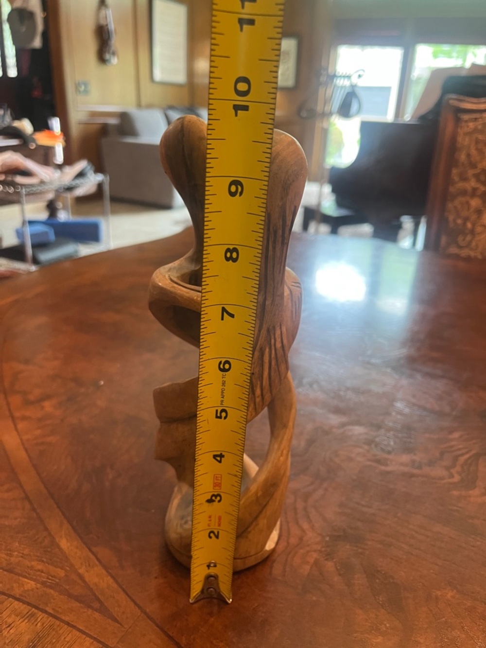 Hand Crafted Twisted Embrace Sculpture – Brown and Tan - Picture 10 of 10